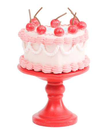 Valentines Gingerbread Heart Cake On Pedestal | TJ Maxx