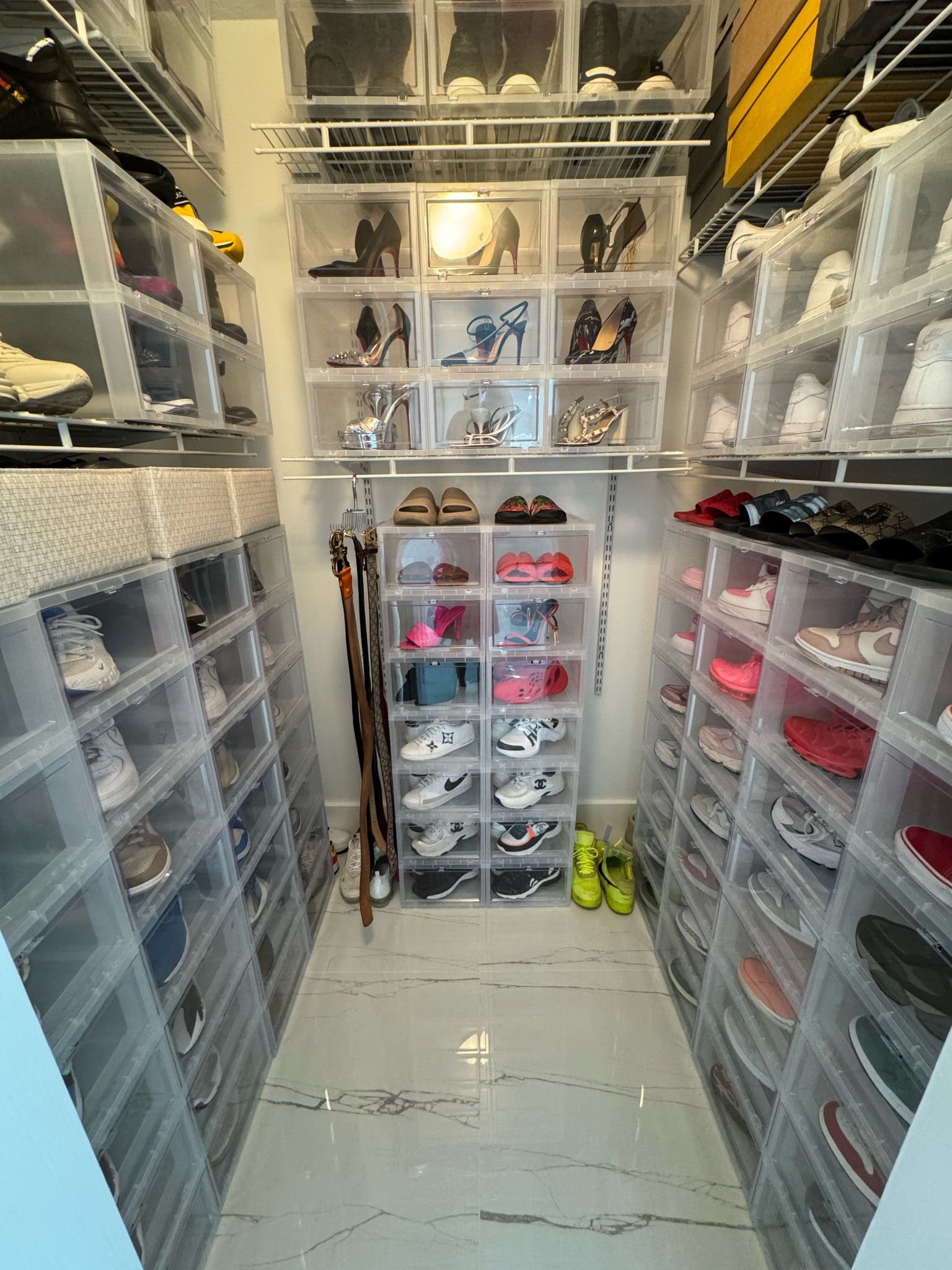 My closet has never looked this good! 🥿 Thanks to The Container Store's shoe containers, everything is organized and easy to find. Say goodbye to clutter and hello to a perfectly tidy space! #OrganizedCloset

#LTKHome #LTKFamily #LTKShoeCrush