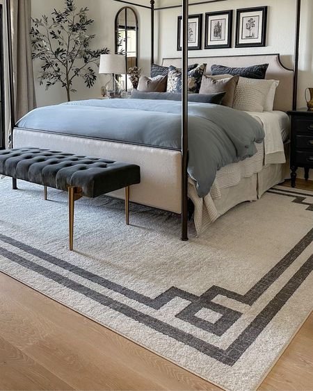 My modern border bedroom rug is available for pre-order finally in the 9x12 size! Smaller sizes are in stock and on sale! 

#LTKhome #LTKstyletip #LTKsalealert