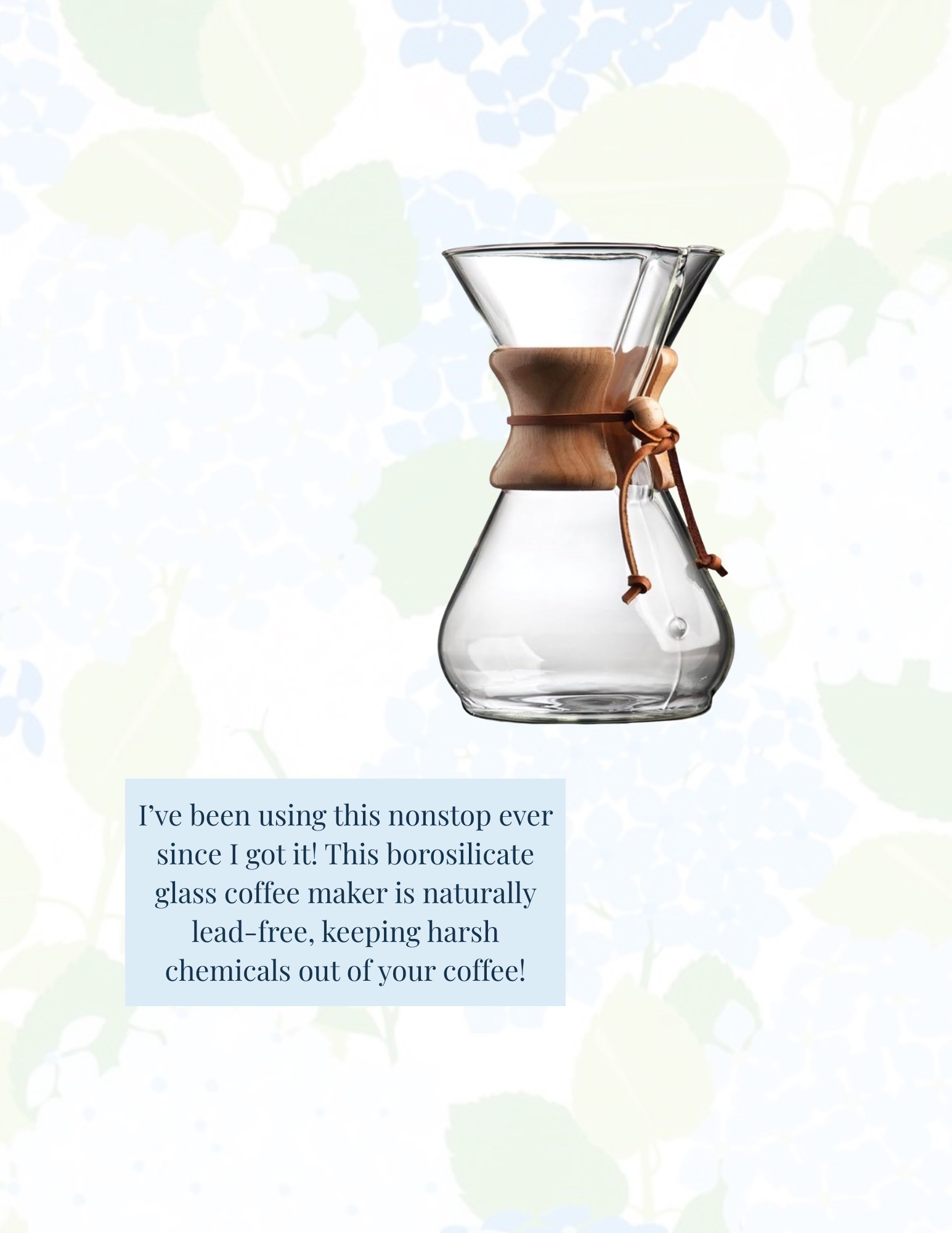 Made the switch to a low tox coffee maker! Loving the borosilicate glass for less chemicals and plastic in my coffee!

#LTKdayinmylife