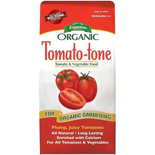 Espoma Organic Tomato-Tone 3-4-6 with 8% Calcium. Organic Fertilizer for All Types of Tomatoes an... | Amazon (US)