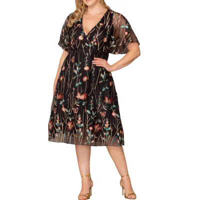 Sonnet Embroidered Midi Dress | Nordstrom
