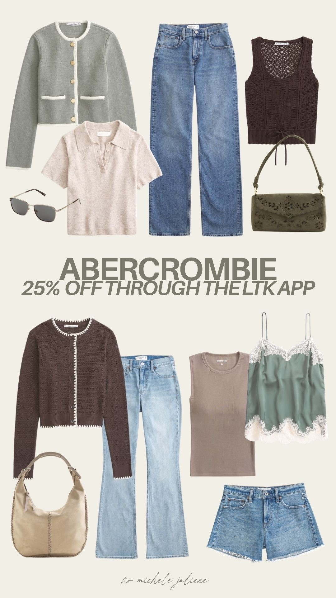 25% off everything from abercrombie exclusively through the LTK app 🤍

ltk spring sale, sale alert, summer fashion, spring fashion, vacation outfit, casual outfit, new arrivals, michele jaliene 


#LTKSaleAlert #LTKSpringSale #LTKSeasonal