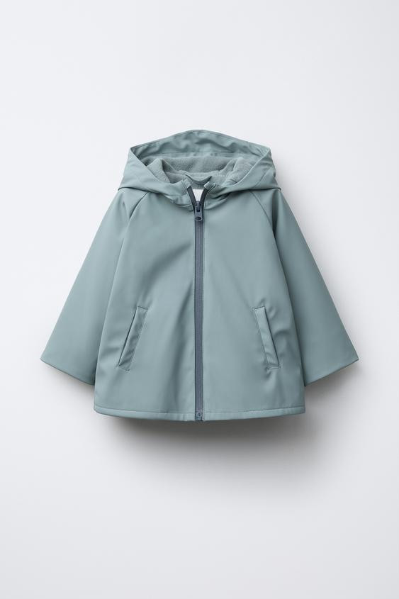 RUBBERIZED WATER REPELLENT JACKET | Zara US