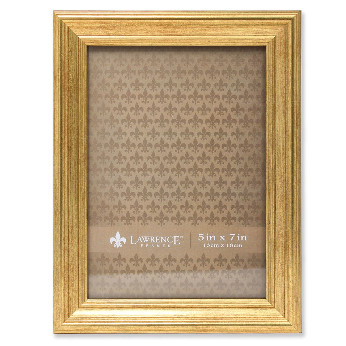 Lawrence Frames Sutter Burnished Picture Frame, 5 by 7-Inch, Gold | Amazon (US)
