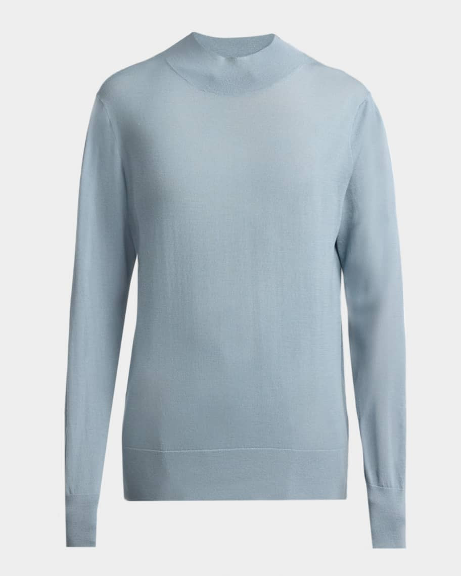 Nari Mock-Neck Merino Wool Sweater | Neiman Marcus