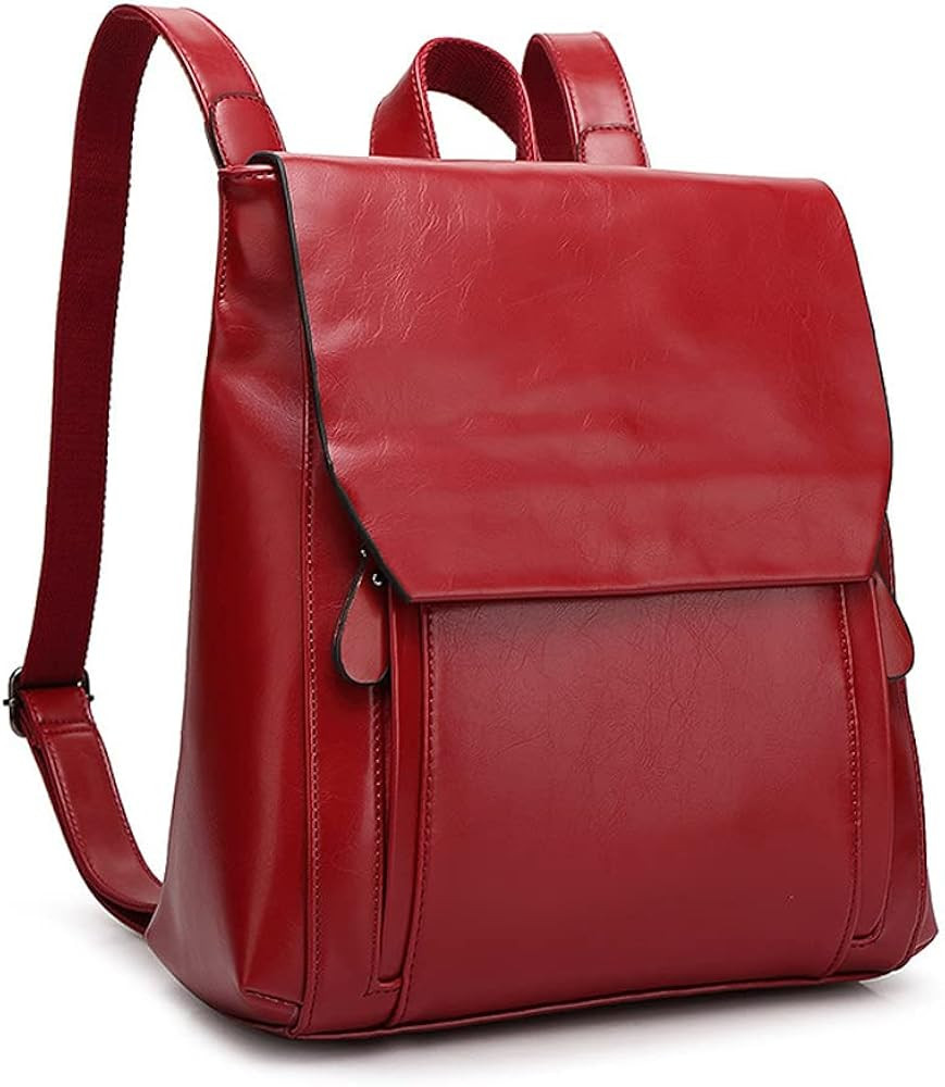 Dayfine Vintage Backpacks for Women Oil Wax Leather Backpack Purse Satchel Bag Knapsack Shoulder ... | Amazon (US)