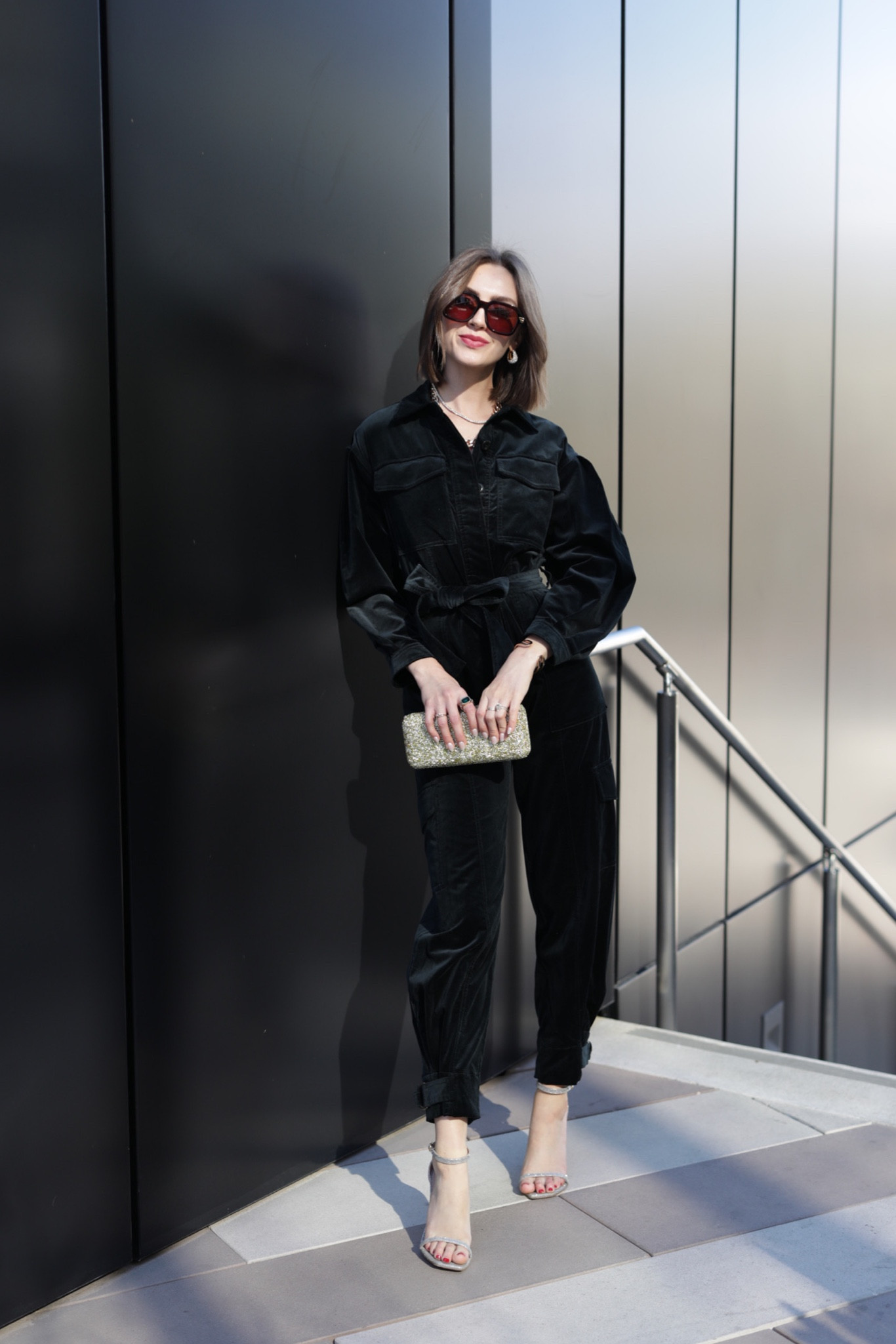 Velvet jumpsuit // jumpsuit // velvet // sale // runs big go down one size // 

#LTKSeasonal #LTKsalealert #LTKHoliday