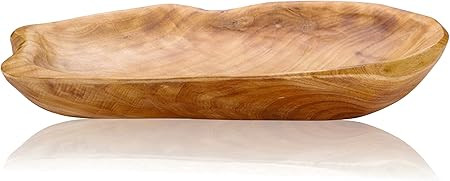 Jovivi Natural Fir Root Wood Dish Bowl, Handmade Wood Serving Platter Tray Plate,Wooden Plates fo... | Amazon (US)