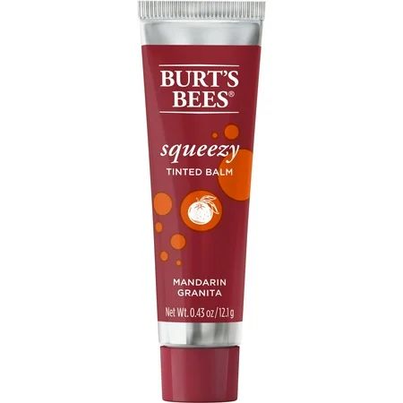 Burt's Bees 100% Natural Origin Squeezy Tinted Lip Balm, Mandarin Granita, 1 Count | Walmart (US)