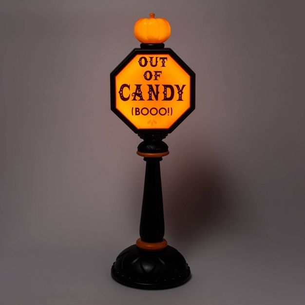42" Light Up Trick or Treat Stop Sign Halloween Decorative Prop - Hyde & EEK! Boutique™ | Target