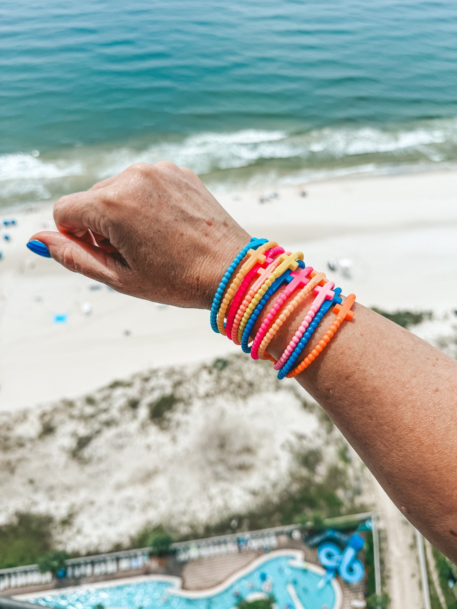 Love my Ryan & Rose rubber cross bracelets when I want a fun colorful stack. These are also fun to wear for your kids ballgames. They come in a lot of colors  

#LTKSwim #LTKOver40 #LTKStyleTip