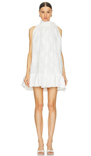 Atticus Mini Dress in Cloud Jacquard | Revolve Clothing (Global)