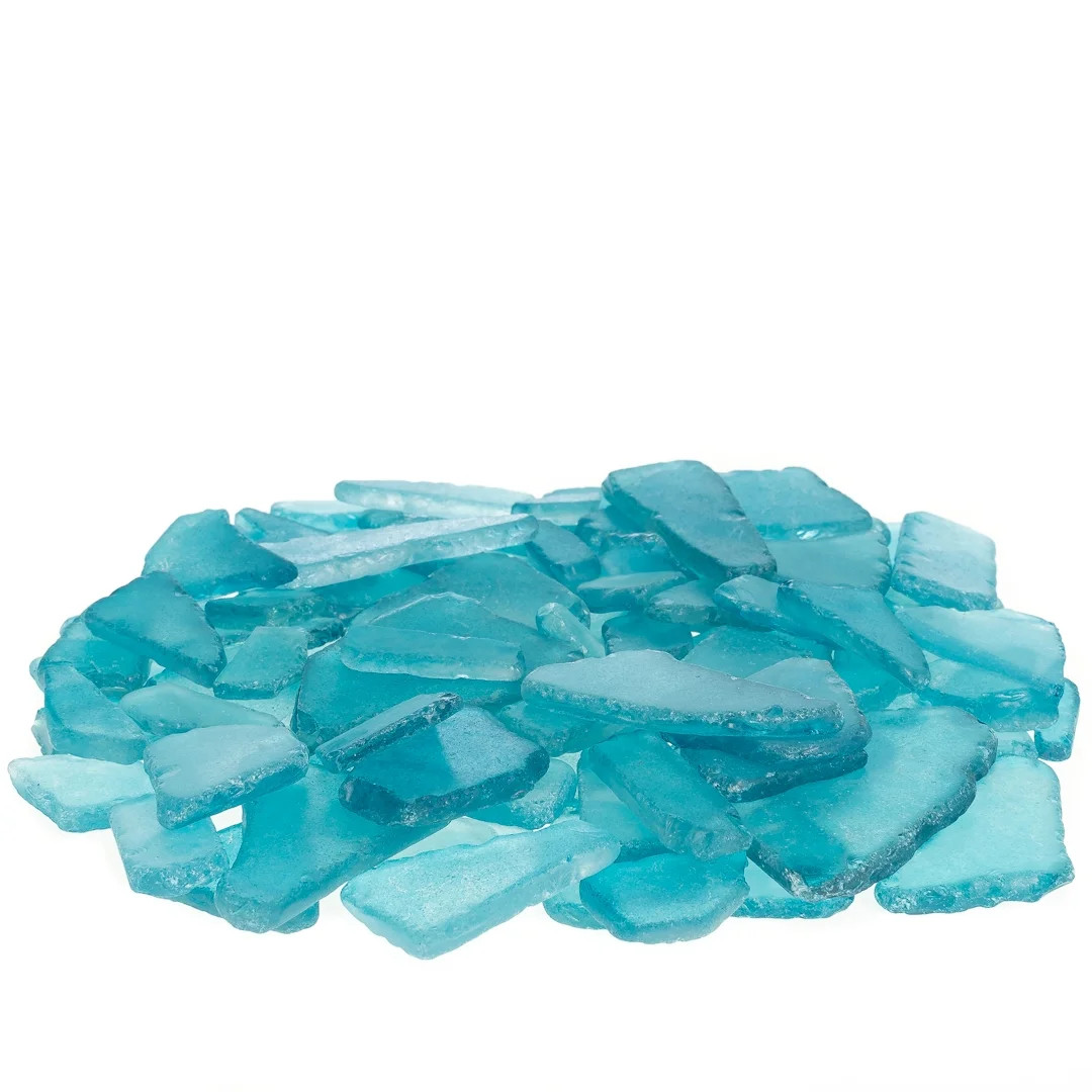 Sea Glass 11oz Caribbean Blue Tumbled Sea Glass Decor Bulk Seaglass Pieces for Beach Decor & Craf... | Walmart (US)