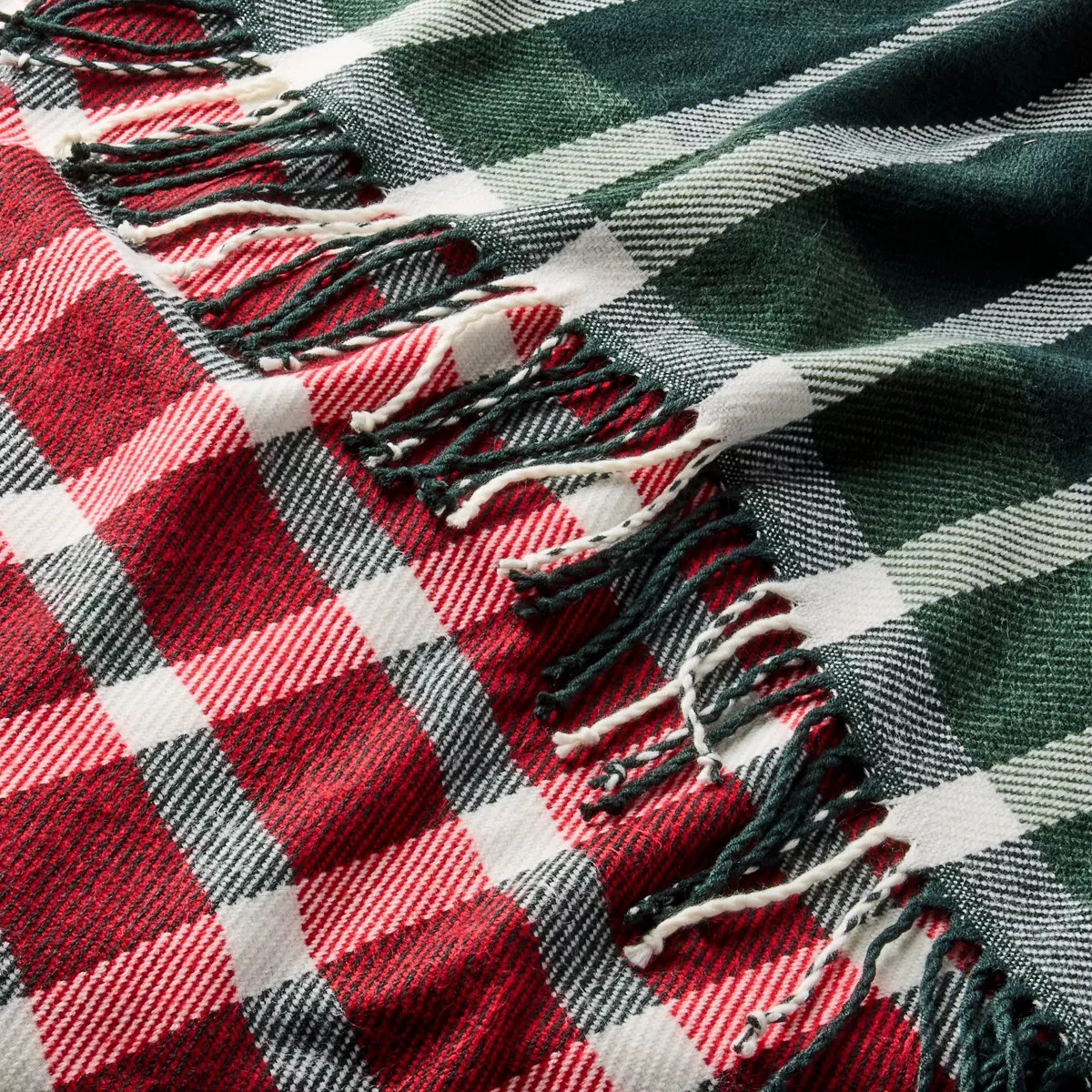 50"x60" Plaid Value Throw Blanket Red/Green - Hearth & Hand™ with Magnolia | Target