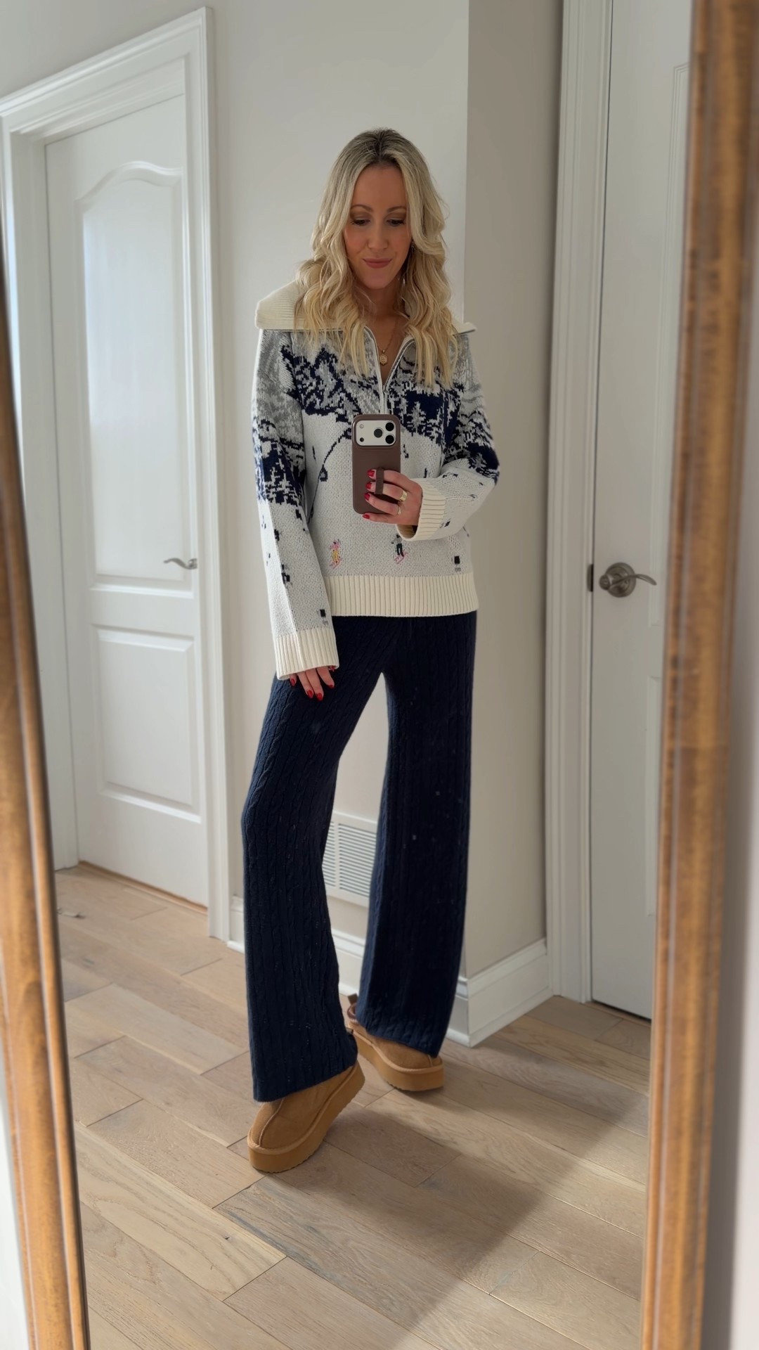 Holiday to winter new arrivals from Target!🎄❄️ Target new arrivals that are cozy, cozy, cozy! 🤩 Love this holiday sweater that you can take them into winter, too! SOO soft and stretchy! Obsessed with the comfy level of all! And can we talk about the cozy lounge pants? So stretchy (but they hold their shape) and soft, without being itchy! The cable knit is so cute! Also, everything has been recently restocked Perfect for Christmas morning, holiday travel, and also to wear all Christmas vacation! Even perfect to wear after the holidays! I’m 5’7” wearing medium in the sweater and xs small in the lounge pants. 

#LTKGiftGuide #LTKHoliday #LTKFindsUnder50