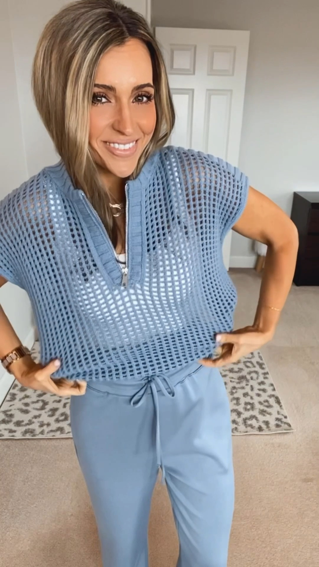 Viral travel set now in short sleeve option! Perfect for summer travel day! 🤗 comes in several color options! Wearing small! Also linked my seamless tank with built in bra!🙌

#LTKTravel #LTKdayinmylife #LTKootd