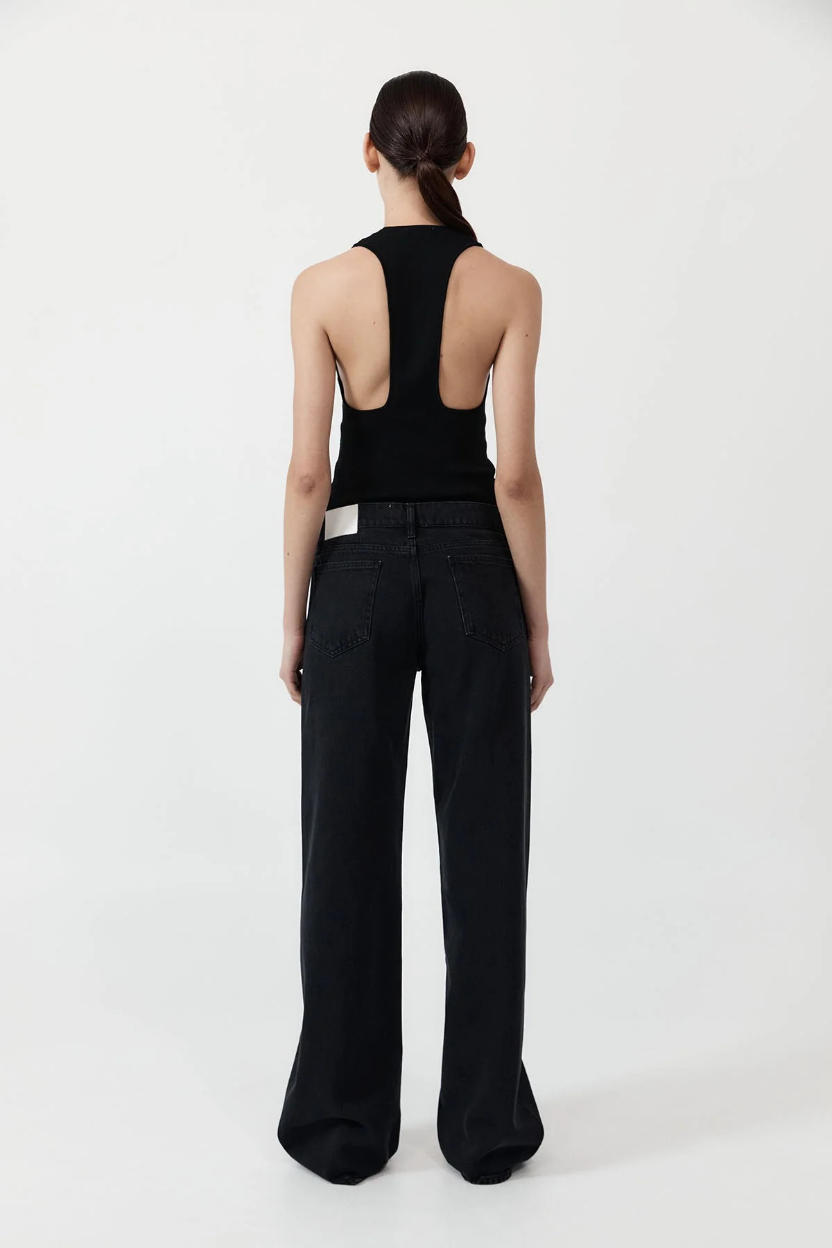 Low Rise Jeans - Washed Black | St. Agni (US, UK, EU)