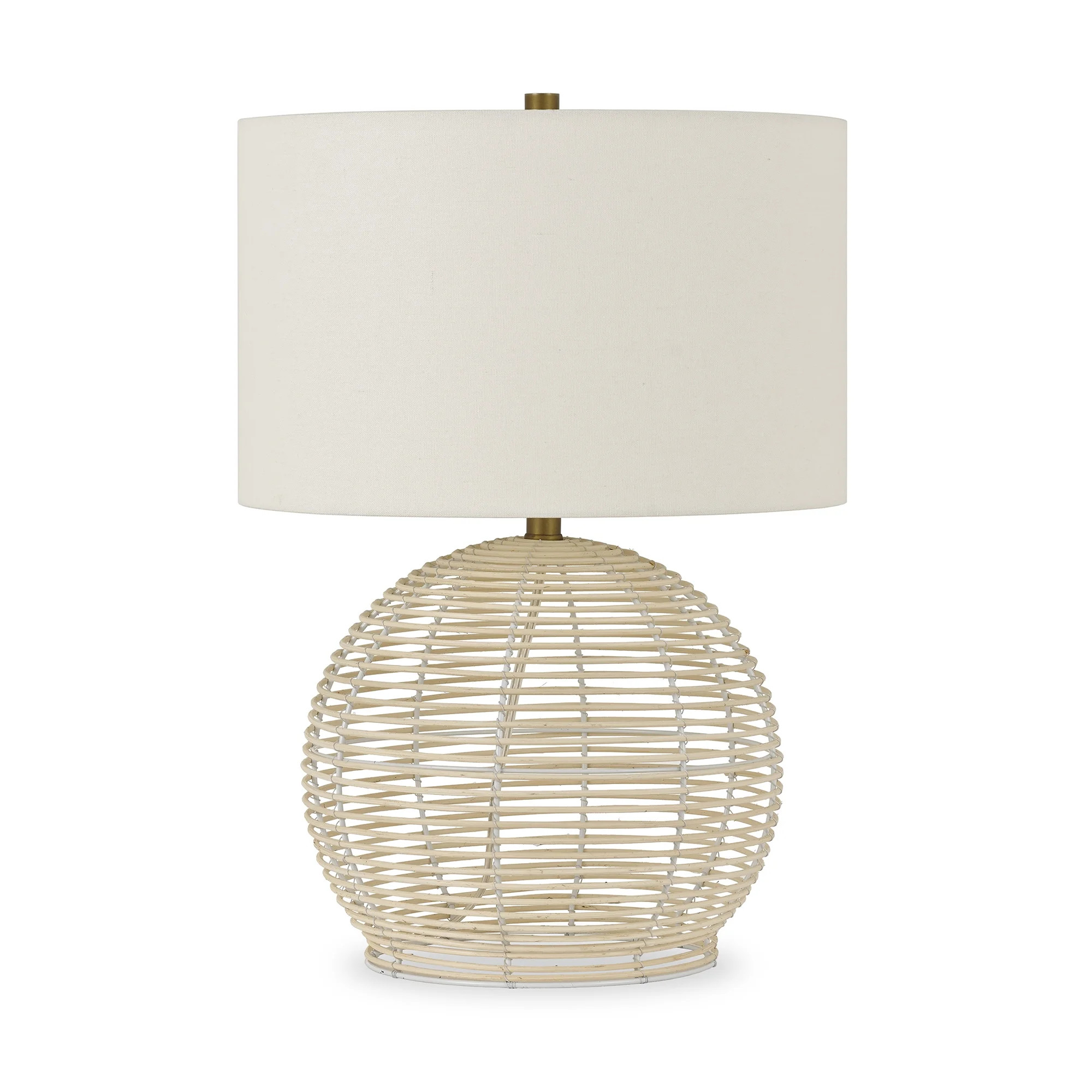 Woven Paths Coastal Rattan Bohemian Table Lamp - Walmart.com | Walmart (US)