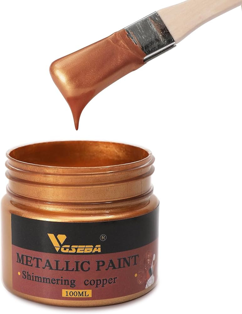 Acrylic Metallic Paint, Non Toxic, Non Fading, 100ml Copper Paint for Art, Painting, Handcrafts, ... | Amazon (US)