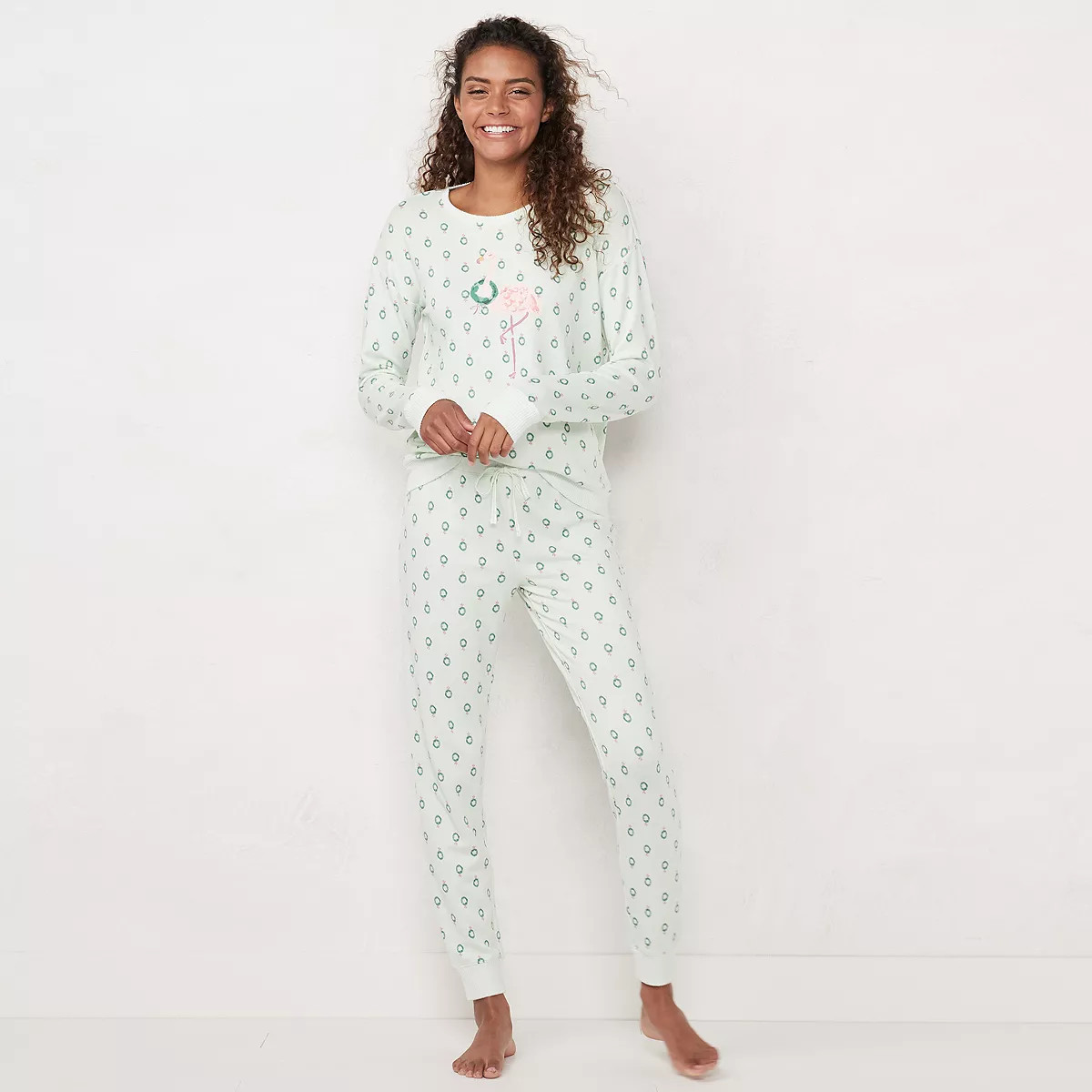 Women's LC Lauren Conrad Extra Soft Pajama Shirt & Pajama Pants Set | Kohl's