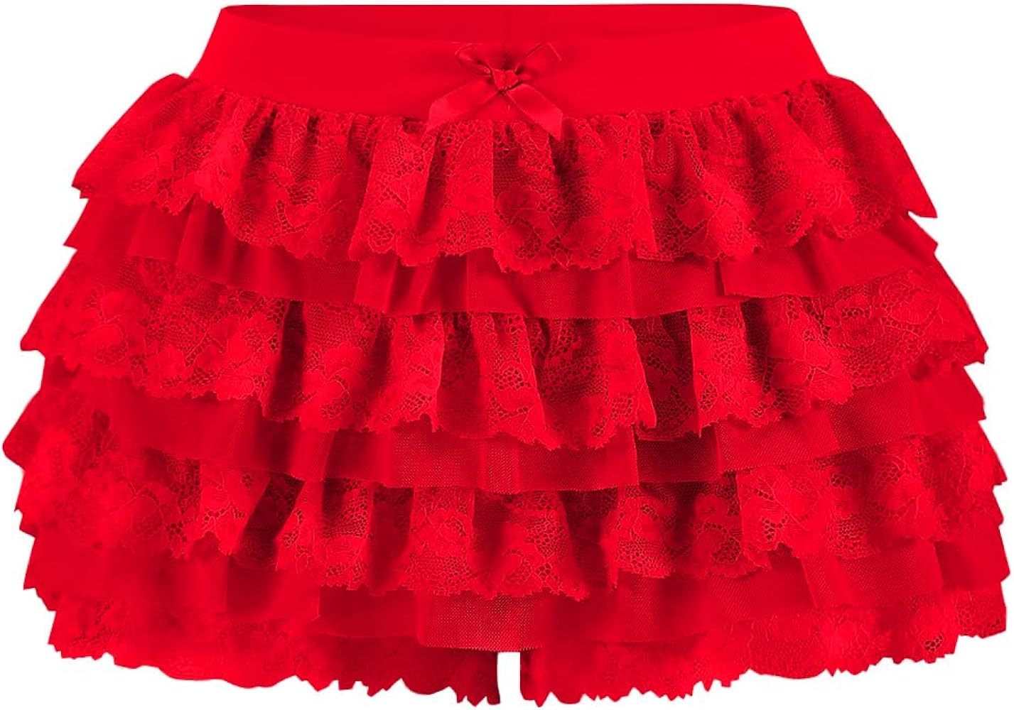 Women Y2K Lace Multi-Layered Bloomers, Lolita Ruffle Shorts, Sexy Short Pumpkin Pants, Elastic Wa... | Amazon (US)