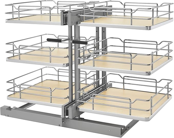 Rev-A-Shelf 53PSP-18SC-MP Rev-A-Shelf 53PSP-18SC 53PSP Series Pull Out 2 Tier Blind Corner Kitche... | Amazon (US)