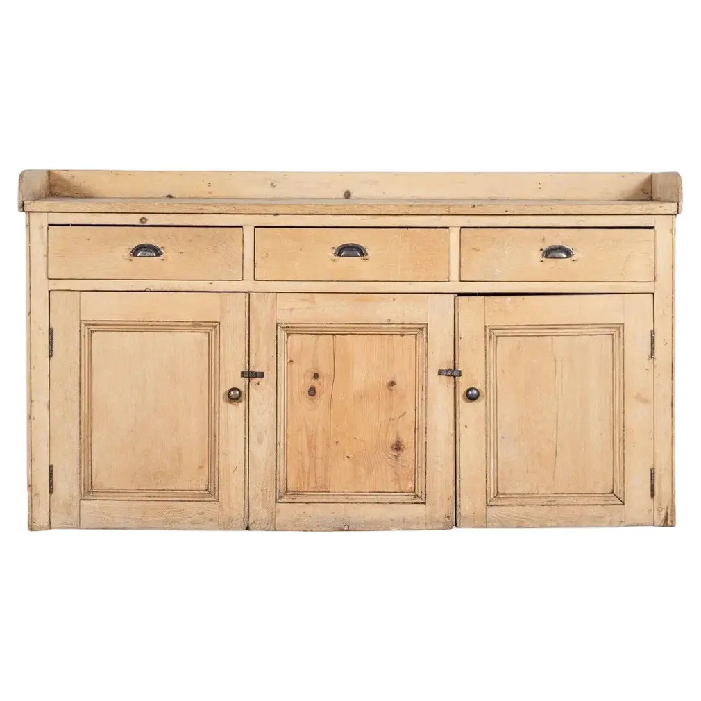 19th Century Scottish Pine Dresser Base, 1870s | Chairish