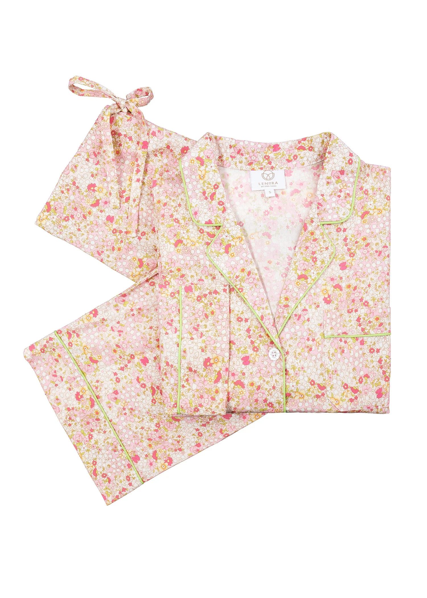 CLASSIC COTTON PAJAMAS IN PINK LIBERTY FLORAL | Lenora
