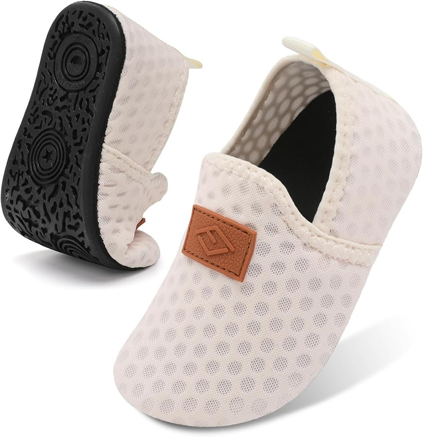 Lefflow Toddler Water Shoes Kids Quick Dry Beach Swim Socks Shoes Baby Non Slip House Slippers | Amazon (US)