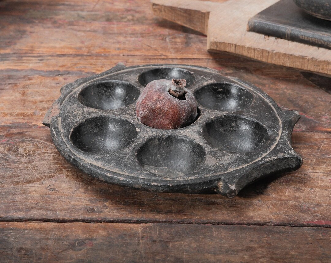 Carved Soapstone Spice Tray | Antique Indian Masala Dish | Rustic Kitchen Decor | Vintage Stone B... | Etsy (US)