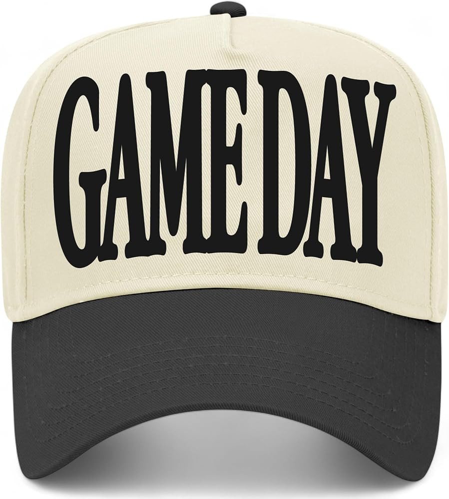 Game Day Serif V2 Vintage Trucker Hat | Sports Football Baseball | Premium Adjustable Snapback Ba... | Amazon (US)
