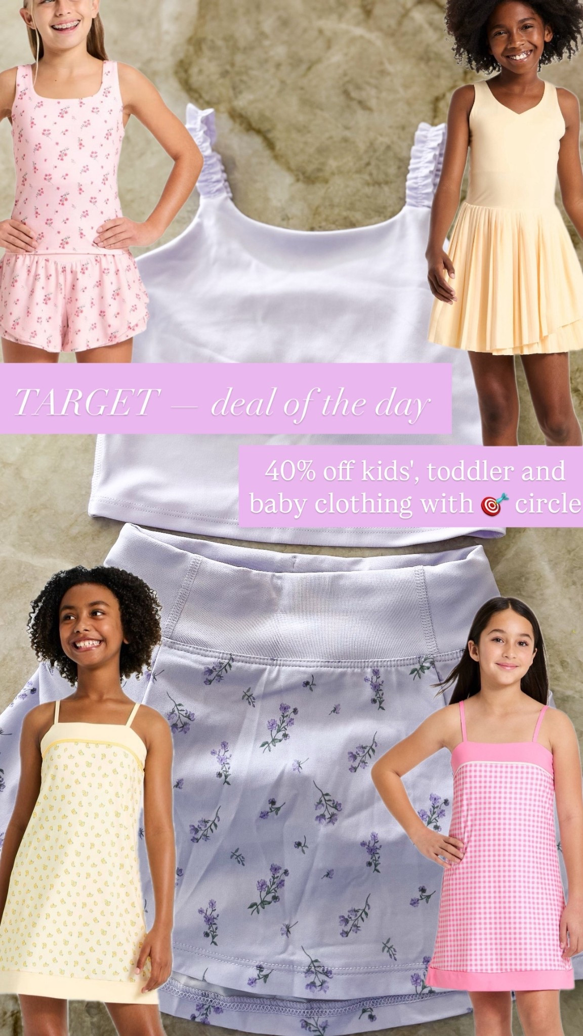 40% off Target kids’, toddler & baby clothing today only at 🎯 Target // the little girls active wear is so cute! 

#LTKSaleAlert #LTKKids #LTKBaby