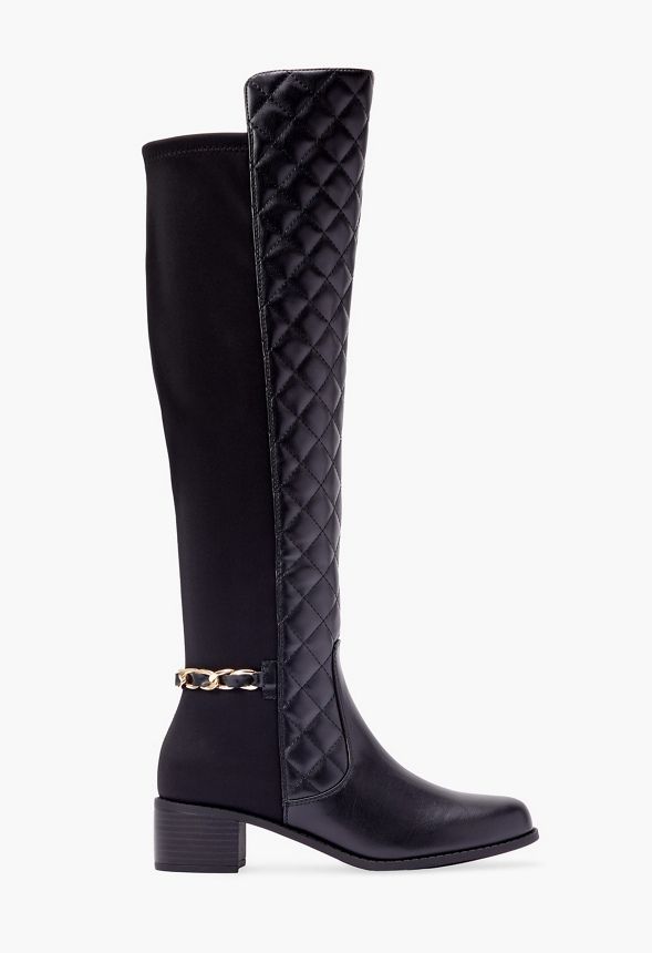 Argo Quilted Riding Boot | JustFab