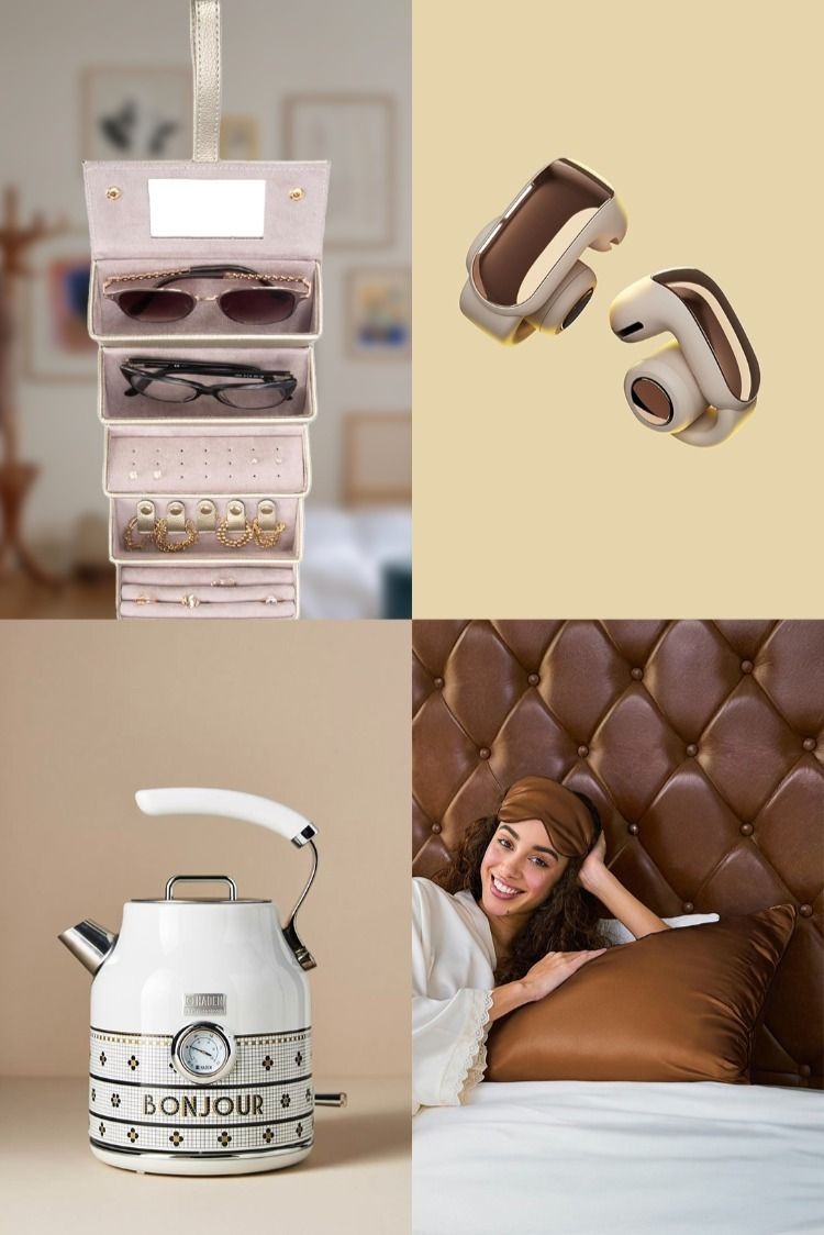 Gifts for Her 🎁 | Bose Earbuds, Satin Pillowcase, Gold Jewelry Case & More


Looking for elegant and practical holiday gift ideas for her? ✨
This curated collection has it all — from the Bose Ultra Open Earbuds in Driftwood Sand and Grace & Company Silky Satin Pillowcase for ultimate comfort and self-care, to the Bistro Tile x Haden Electric Kettle for cozy mornings and the Brouk & Co Leah Gold Jewelry Case for travel and organization. Perfect for women who love a mix of tech, beauty, and style.


#GiftsForHer #HolidayGiftGuide #LuxuryGiftsForHer #ChristmasGiftsForHer #BoseEarbuds #SatinPillowcase #BeautySleepEssentials #GiftIdeas2025 #HolidayShopping #WomensGiftIdeas #CozyGifts #SelfCareGifts #JewelryStorage #TravelAccessories #HomeEssentials #GlamGifts #GiftInspo #GiftForWife #GiftForGirlfriend #FashionAndTech 

 #LTKGiftGuide #LTKHoliday #LTKSeasonal