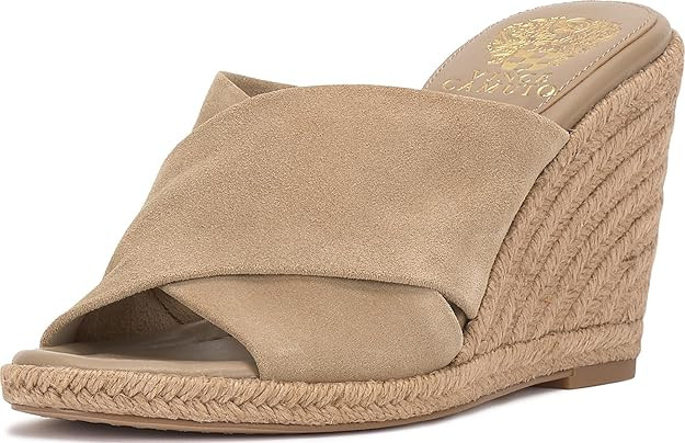 Vince Camuto Fisella Cross Band Espadrille Wedge Sandals | Amazon (US)