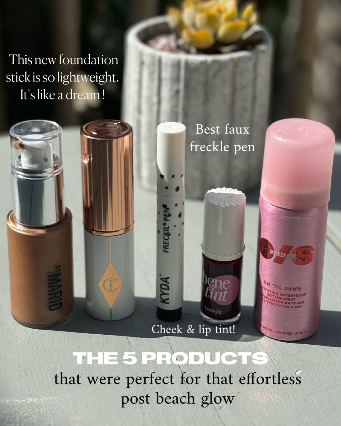The 5 products that made a different in the humidity and after the beach for that effortless glow.

Vacation, travel outfit, travel makeup, vacation makeup, natural makeup, Sephora

#LTKTravel #LTKSeasonal #LTKBeauty