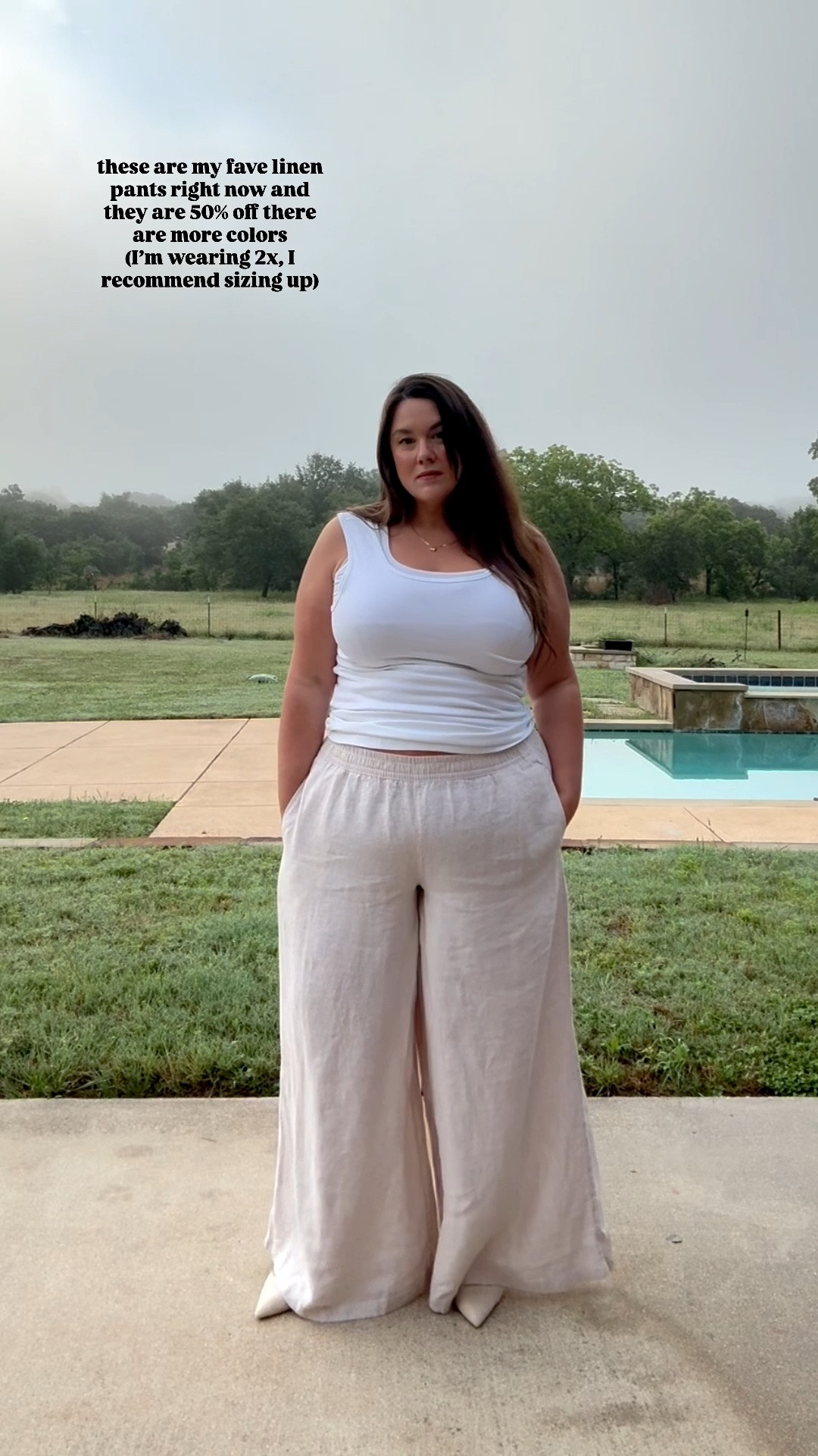 linen palazzo pants in plus sizes plus size linen pants Memorial Day sale summer styles

#LTKTravel #LTKPlusSize #LTKSaleAlert
