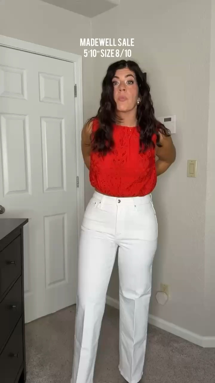 Madewell sale, wearing medium in the top and tall 29 in bottoms 

midsize outfit, casual, summer denim, trendy outfit, easy outfit, date night, jeans and a top, white outfit, brown sandals, summer fashion, what to wear, mom outfit 

 #LTKxMadewell #LTKSaleAlert #LTKMidsize