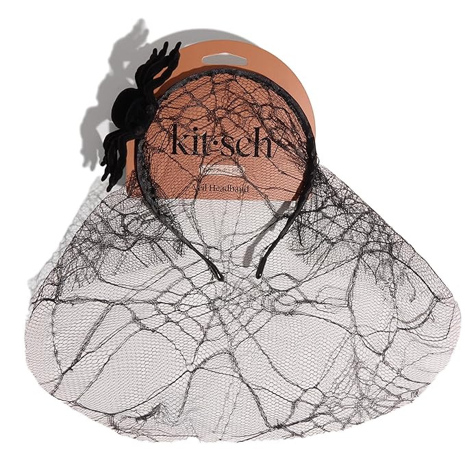 Kitsch Veil Headband – Black Headband with Statement Spiderweb Veil – Fashion Hair Accessorie... | Amazon (US)