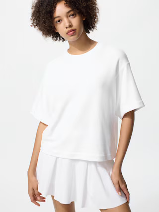 Women's Sweat T-Shirt White 2XL UNIQLO US | UNIQLO (US)