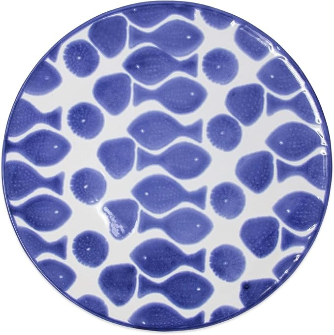 Vietri Viva Santorini Fish Dinner Plate | Amazon (US)