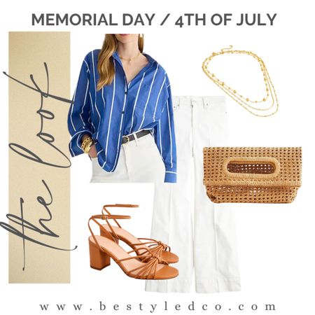 Memorial Day outfits / 4th of July looks - white jeans and button down - classic style - 30s fashion - 40s fashion

#LTKFind #LTKSeasonal #LTKunder100