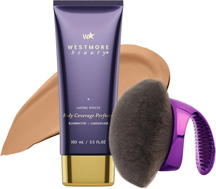 Westmore Beauty Body Coverage Perfector x Blend & Blur Body Brush Kabuki Brush - Waterproof Leg &... | Amazon (US)