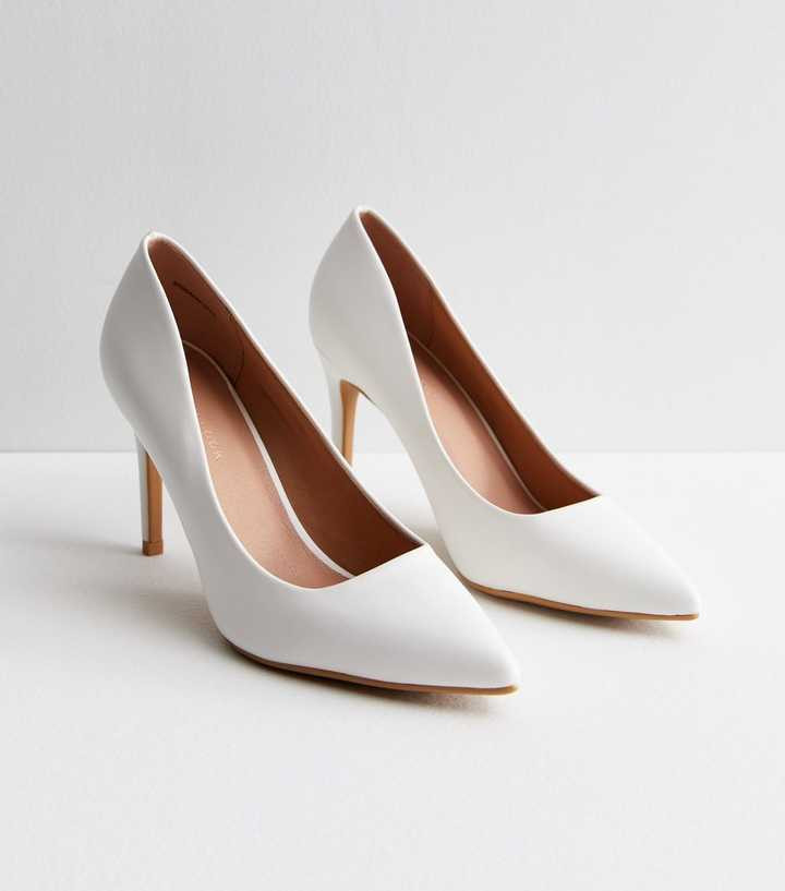White Pointed Stiletto Heel Court Shoes
						
						Add to Saved Items
						Remove from Saved I... | New Look (UK)