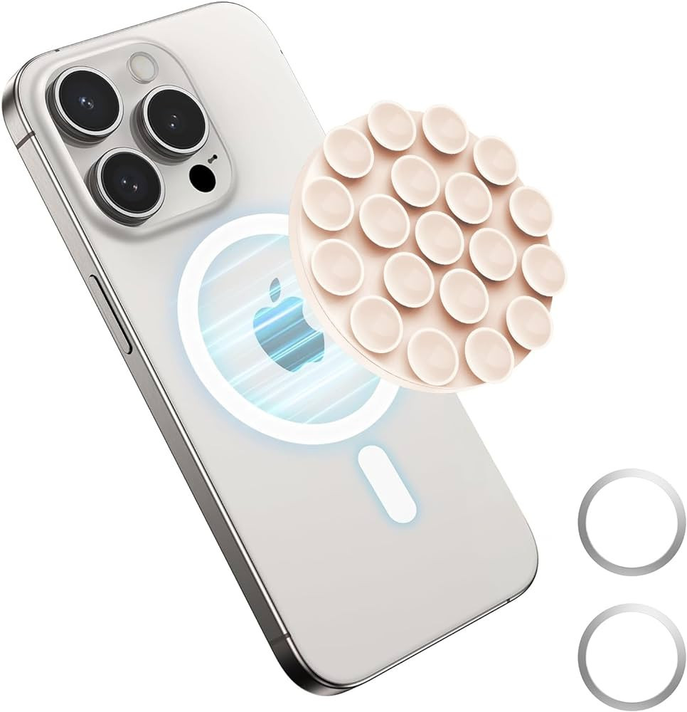 omee Magnetic Suction Cup Phone Mount, Silicone Suction Phone Case Stand for MagSafe, All Phone C... | Amazon (US)