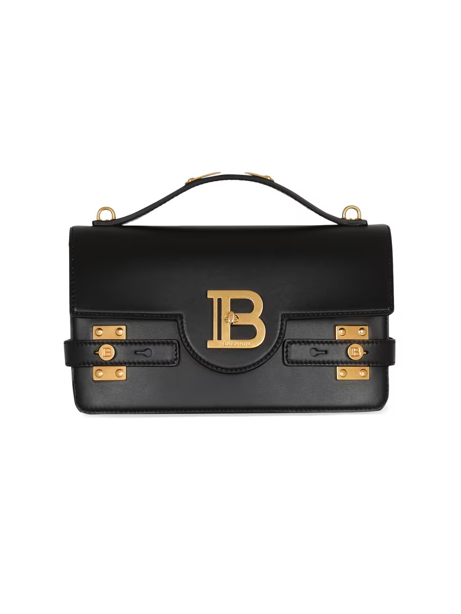 Balmain B-Buzz 24 Leather Shoulder Bag | Saks Fifth Avenue | Saks Fifth Avenue