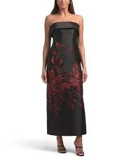 Strapless Floral Midi Dress | TJ Maxx