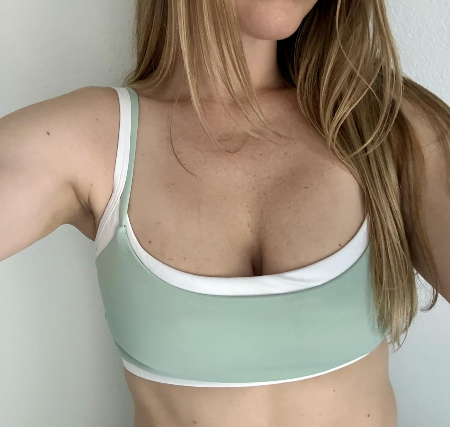 LASLULU Womens Double Layered Sports Bra Adjustable Spaghetti Straps Sexy Scoop Neck Wireless Pad... | Amazon (US)