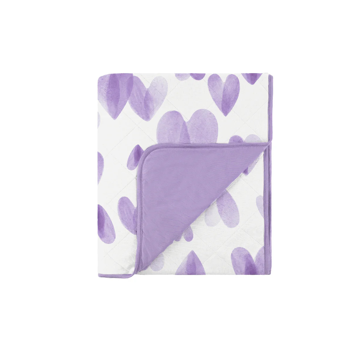 Dream Baby Blanket - Lavender Hearts | Dreamland Baby
